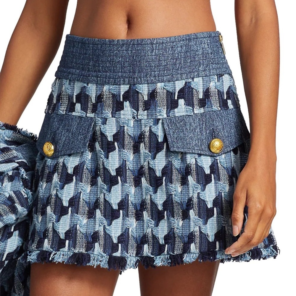 Ramy Brook Cami Geometric-Embroidered Miniskirt